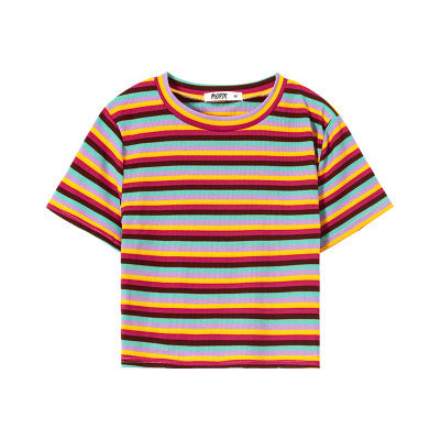 Color Matching Striped Summer Jacket