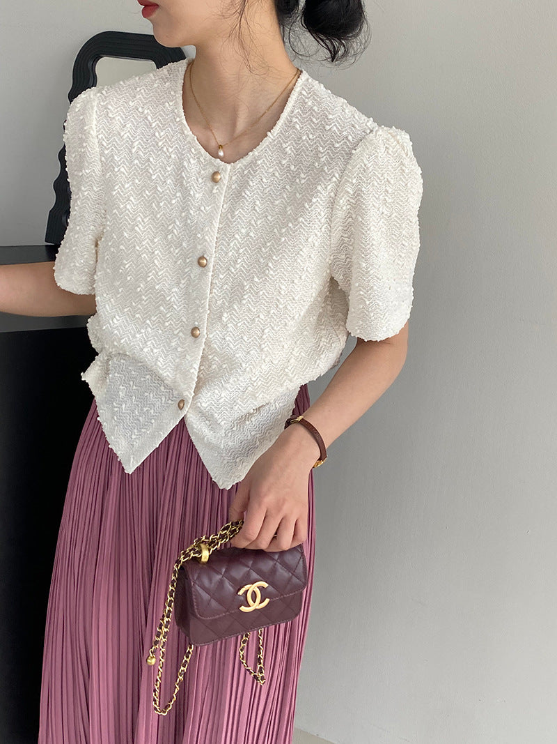 Summer Short Bubble Sleeved Jacket