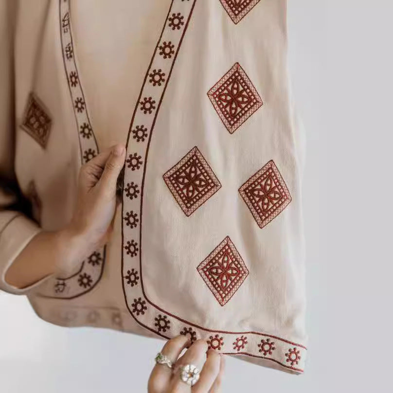 Summer Embroidery Vest Coat