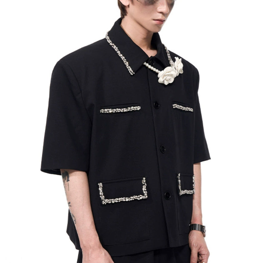 Short Suit Coat Men's Summer New High Sense