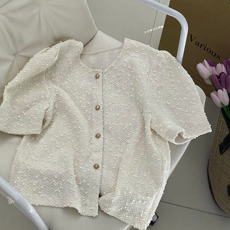 Summer Short Bubble Sleeved Jacket