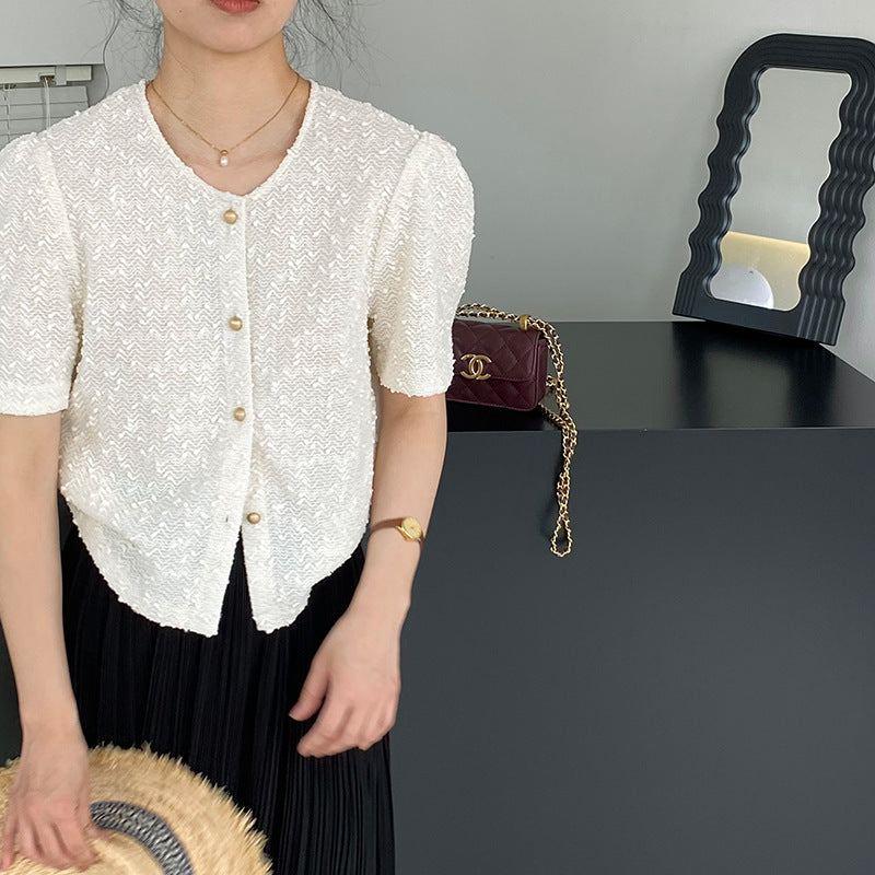 Summer Short Bubble Sleeved Jacket