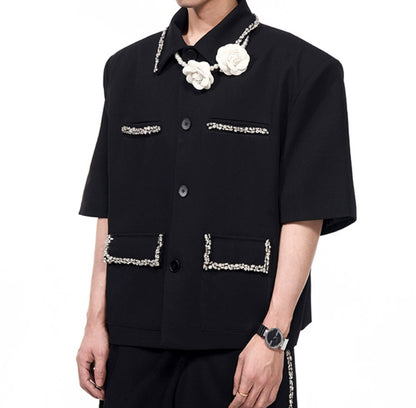 Short Suit Coat Men's Summer New High Sense