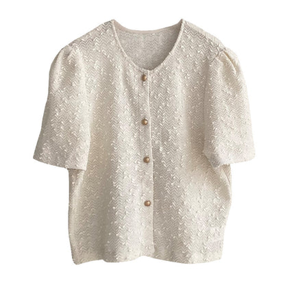 Summer Short Bubble Sleeved Jacket